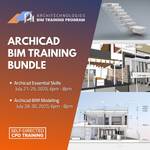 Archicad BIM Training Bundle - JULY (Essential Skills on July 21-25, 2025 , 6pm-8pm, and BIM Modeling on July 28-30, 2025, 6pm - 8pm)